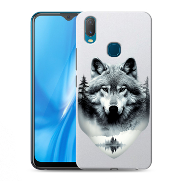 Силиконовый чехол на Vivo Y11 с принтом Волк в лесу