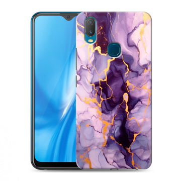 Силиконовый чехол на Vivo Y11 с принтом Мрамор