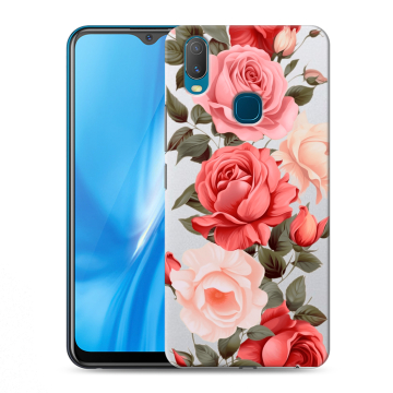Силиконовый чехол на Vivo Y11 с принтом Розы