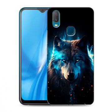 Силиконовый чехол на Vivo Y11 с принтом Волк ночной