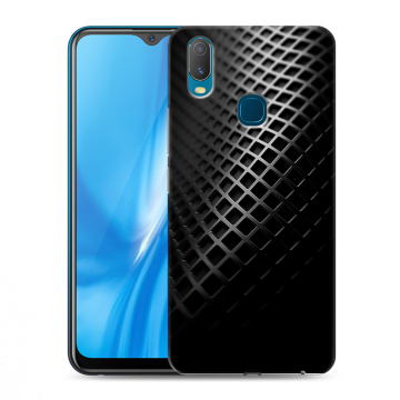 Силиконовый чехол на Vivo Y11 с принтом Текстура металла