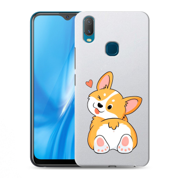 Силиконовый чехол на Vivo Y11 с принтом Корги