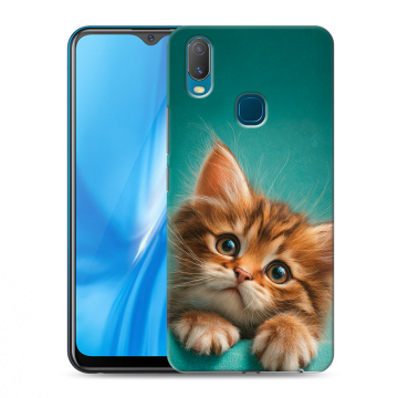 Силиконовый чехол на Vivo Y11 с принтом котенок