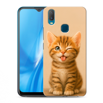Силиконовый чехол на Vivo Y11 с принтом котенок