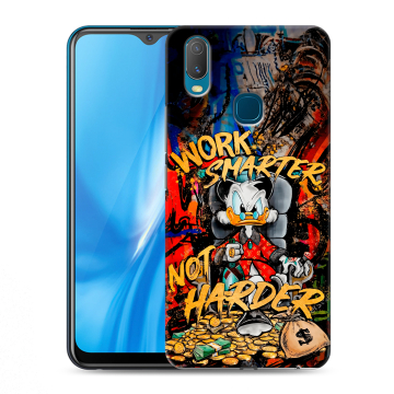 Силиконовый чехол на Vivo Y11 с принтом Дональд Дак Деньги
