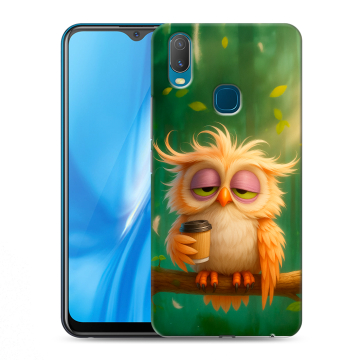 Силиконовый чехол на Vivo Y11 с принтом сова
