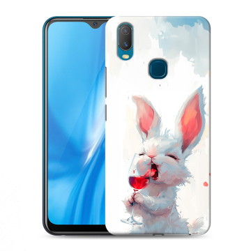 Силиконовый чехол на Vivo Y11 с принтом кролик зайчик