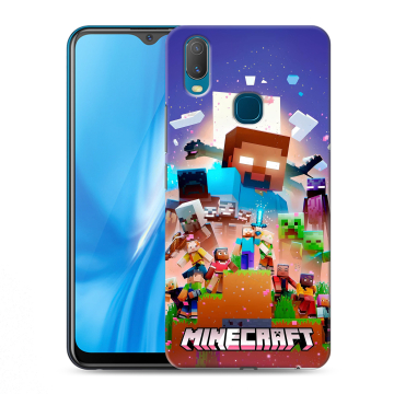 Силиконовый чехол на Vivo Y11 с принтом Майнкрафт Minecraft Силиконовый чехол на Vivo Y11 с принтом Майнкрафт Minecraft