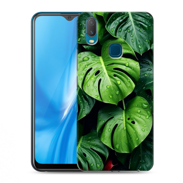 Силиконовый чехол на Vivo Y11 с принтом Листья