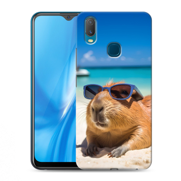 Силиконовый чехол на Vivo Y11 с принтом Капибара