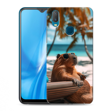 Силиконовый чехол на Vivo Y11 с принтом Капибара
