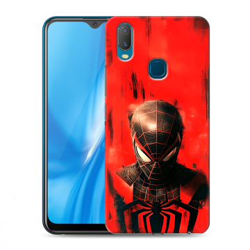 Силиконовый чехол на Vivo Y11 с принтом человек паук spiderman