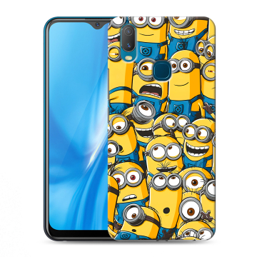 Силиконовый чехол на Vivo Y11 с принтом Миньоны
