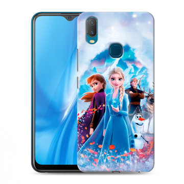 Силиконовый чехол на Vivo Y11 с принтом Холодное сердце Frozen