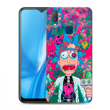 Силиконовый чехол на Vivo Y11 с принтом Рик и Морти Rick Morty