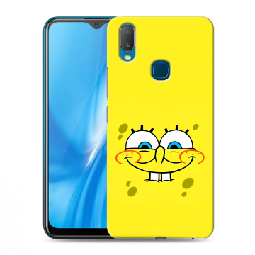 Силиконовый чехол на Vivo Y11 с принтом спанчбоб спанч боб