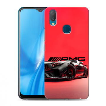 Силиконовый чехол на Vivo Y11 с принтом Мерседес Mercedes AMG