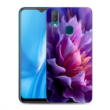 Силиконовый чехол на Vivo Y11 с принтом женский цветы