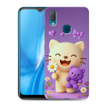 Силиконовый чехол на Vivo Y11 с принтом для девочек