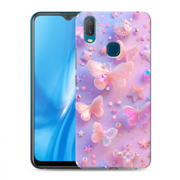Силиконовый чехол на Vivo Y11 с принтом Бабочки