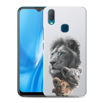 Силиконовый чехол на Vivo Y11 с принтом Львы