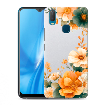 Силиконовый чехол на Vivo Y11 с принтом Цветы принт