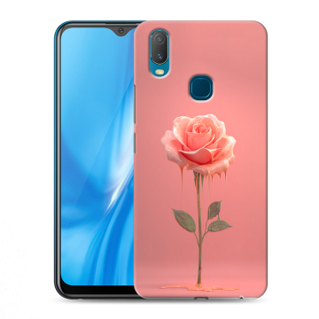 Силиконовый чехол на Vivo Y11 с принтом Розовая роза