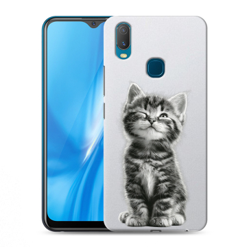 Силиконовый чехол на Vivo Y11 с принтом Котенок