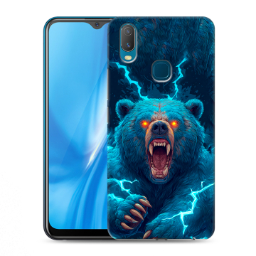 Силиконовый чехол на Vivo Y11 с принтом Медведь