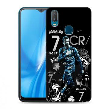 Силиконовый чехол на Vivo Y11 с принтом Реал Роналдо