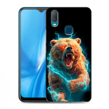 Силиконовый чехол на Vivo Y11 с принтом Медведь