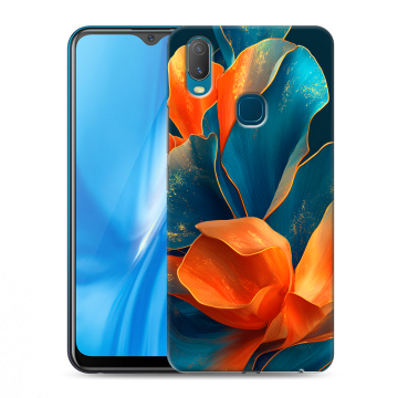 Силиконовый чехол на Vivo Y11 с принтом Цветы