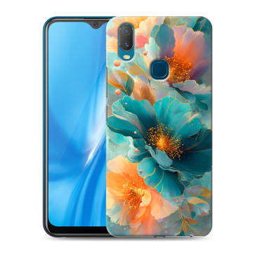 Силиконовый чехол на Vivo Y11 с принтом Цветы