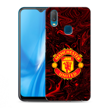 Силиконовый чехол на Vivo Y11 с принтом Manchester United