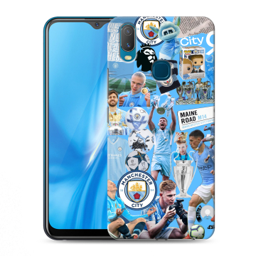 Силиконовый чехол на Vivo Y11 с принтом Man City Манчестер Сити