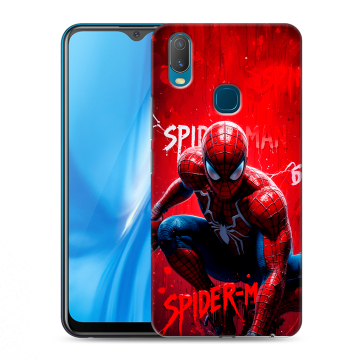 Силиконовый чехол на Vivo Y11 с принтом Spiderman Человек паук Силиконовый чехол на Vivo Y11 с принтом Spiderman Человек паук