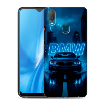 Силиконовый чехол на Vivo Y11 с принтом BMW БМВ