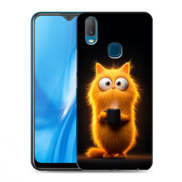 Силиконовый чехол на Vivo Y11 с принтом Смешной кот
