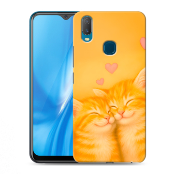 Силиконовый чехол на Vivo Y11 с принтом Милые котята