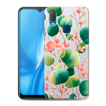 Силиконовый чехол на Vivo Y11 с принтом женский