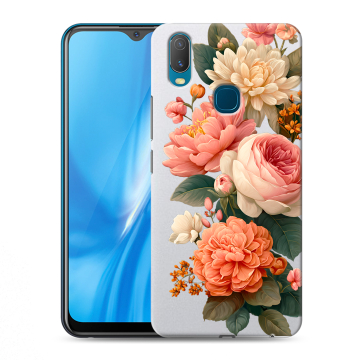 Силиконовый чехол на Vivo Y11 с принтом цветы