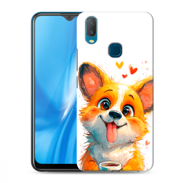 Силиконовый чехол на Vivo Y11 с принтом корги