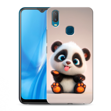 Силиконовый чехол на Vivo Y11 с принтом милая панда