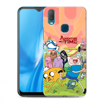 Силиконовый чехол на Vivo Y11 с принтом Adventure time Время приключений