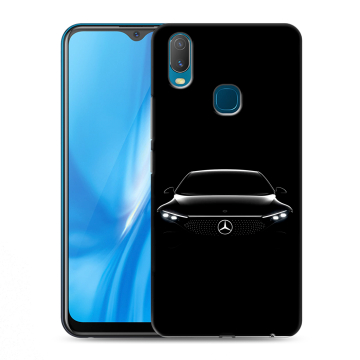 Силиконовый чехол на Vivo Y11 с принтом Mercedes Мерседес