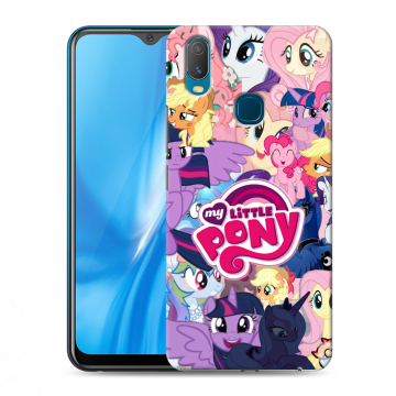 Силиконовый чехол на Vivo Y11 с принтом My little pony Дружба чудо