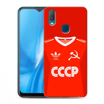 Силиконовый чехол на Vivo Y11 с принтом Флаг Герб СССР