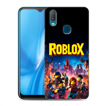 Силиконовый чехол на Vivo Y11 с принтом Roblox Роблокс