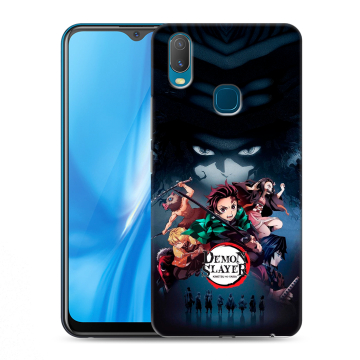 Силиконовый чехол на Vivo Y11 с принтом Demon Slayer Клинок рассекающий демонов