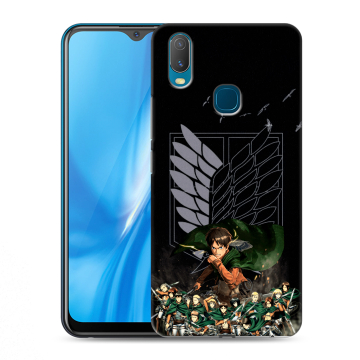 Силиконовый чехол на Vivo Y11 с принтом Атака титанов